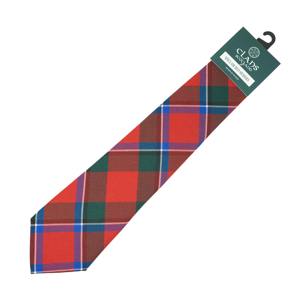 Traditional Scottish Clan Tartan Tie – Traditional Plaid Necktie - SINCLAIR RED