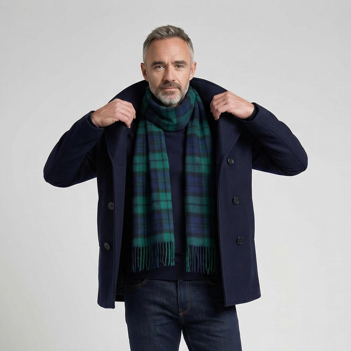 Tartan of Scotland 100% Pure New Wool Clan Scarf - Black Watch