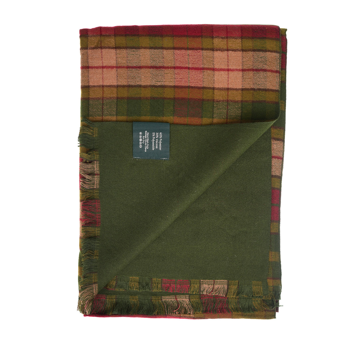 The Highland Wrap: Reversible Ultra-Soft Tartan Stole - Buchanan Autumn