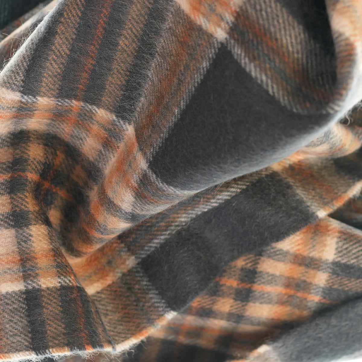 Balmoral 100% Cashmere Woven Scarf Tartan and Checks - Made in Scotland - TAWNEY