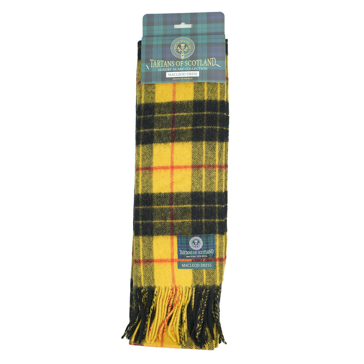 Tartan of Scotland 100% Pure New Wool Clan Scarf - MacLeod