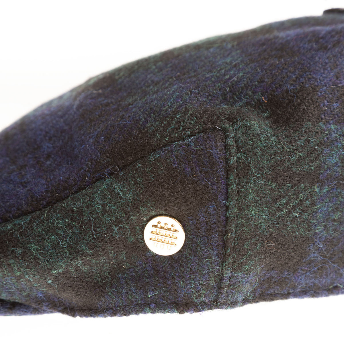 Heddle & Reed Tartan Harris Tweed® Flat Cap Black Watch