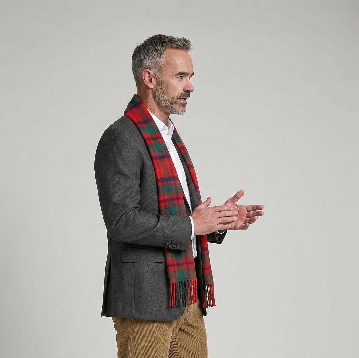 Tartan of Scotland 100% Pure New Wool Clan Scarf - MacIntosh