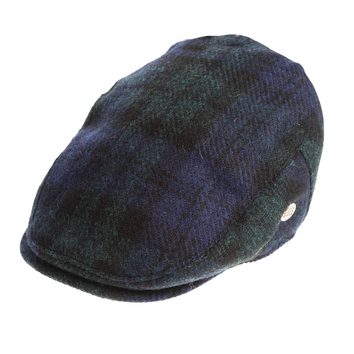Heddle & Reed Tartan Harris Tweed® Flat Cap Black Watch