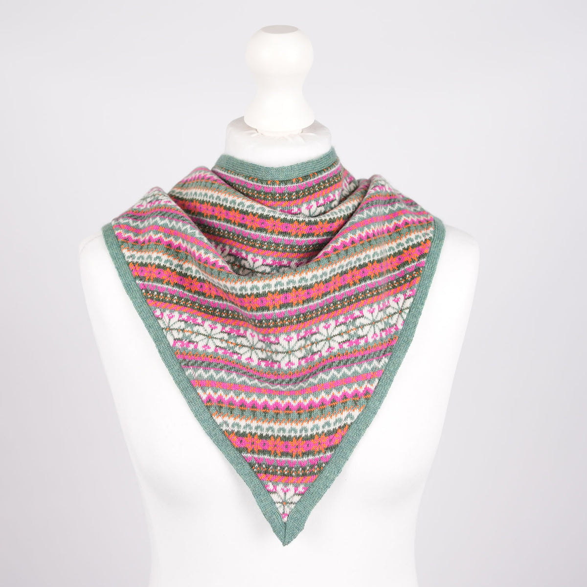Women’s Lambswool Fair Isle Neck Scarf – Made in Scotland - STRATH