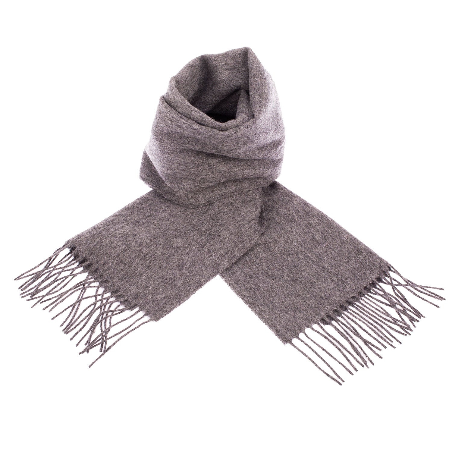 Edinburgh 100% Lambswool Scarf – Premium Soft Wool Wrap - DERBY GREY