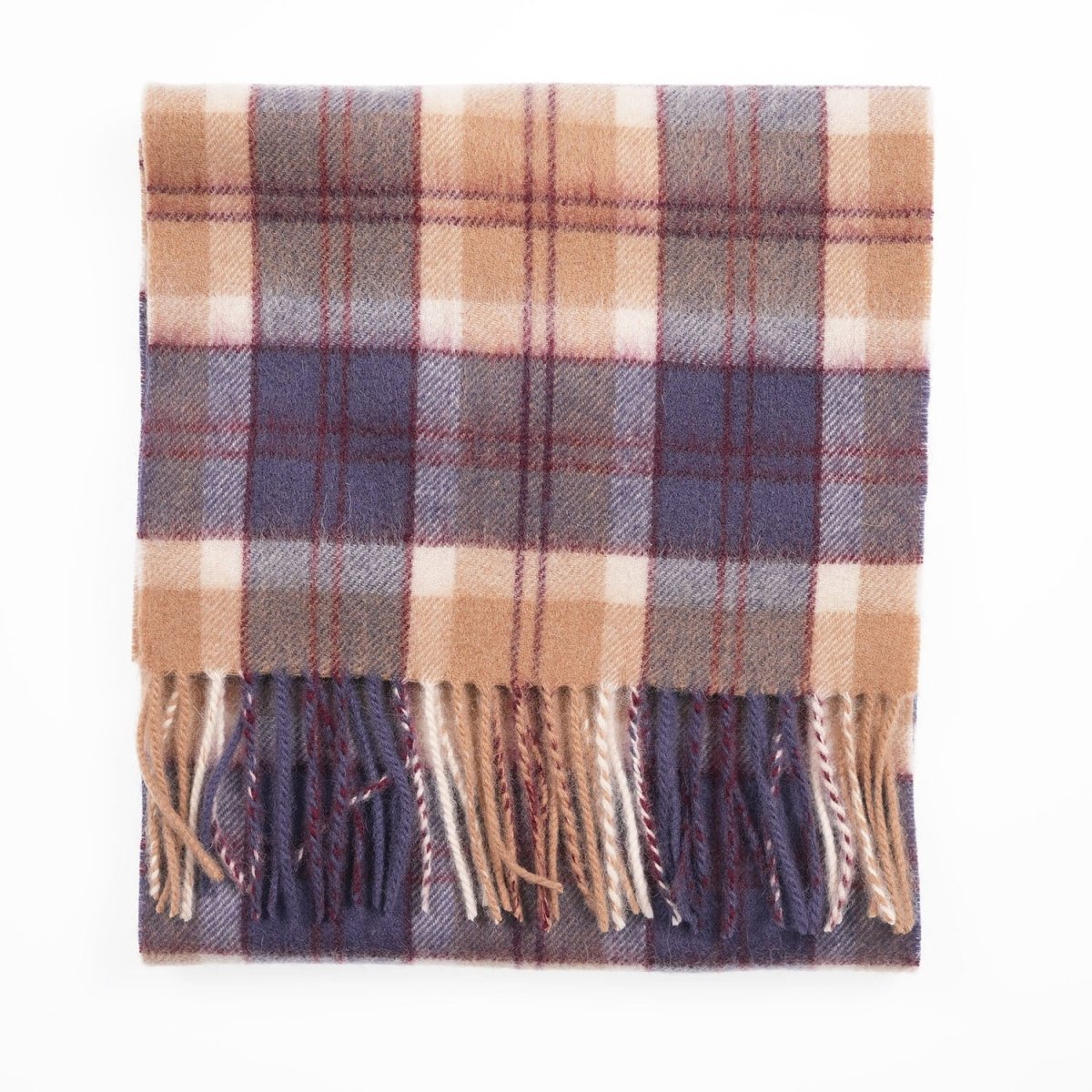 Edinburgh 100% Lambswool Scarf – Premium Soft Wool Wrap - BANNOCKBANE NAVY