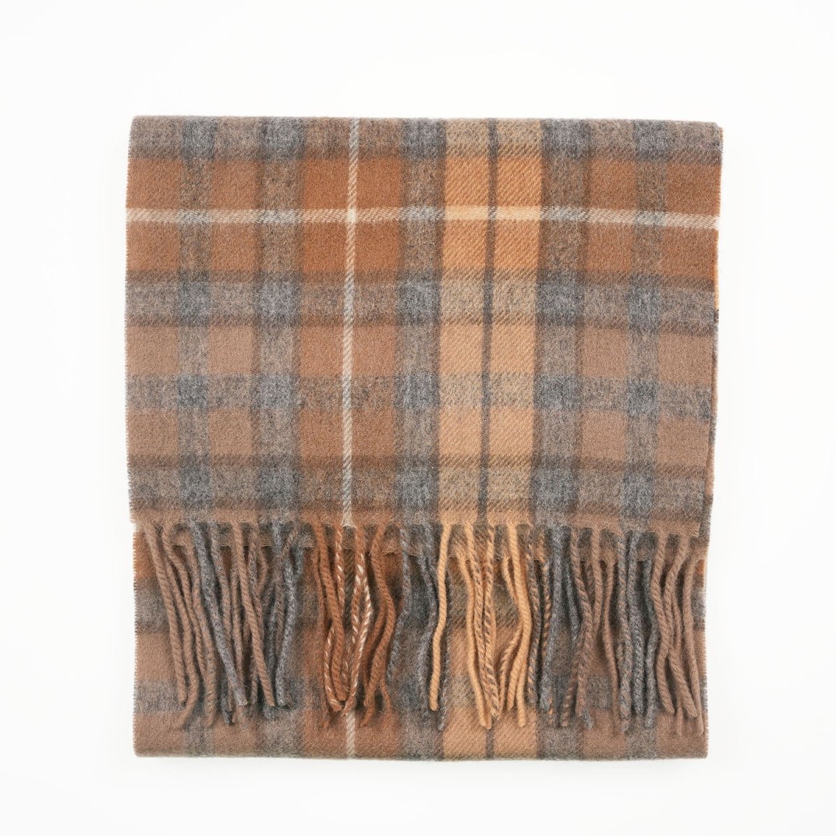 Edinburgh 100% Lambswool Scarf – Premium Soft Wool Wrap - BUCHANAN NATURAL