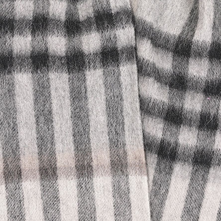 Edinburgh 100% Lambswool Scarf – Premium Soft Wool Wrap - CHEQUER GREY LIGHT YELLOW (24529)