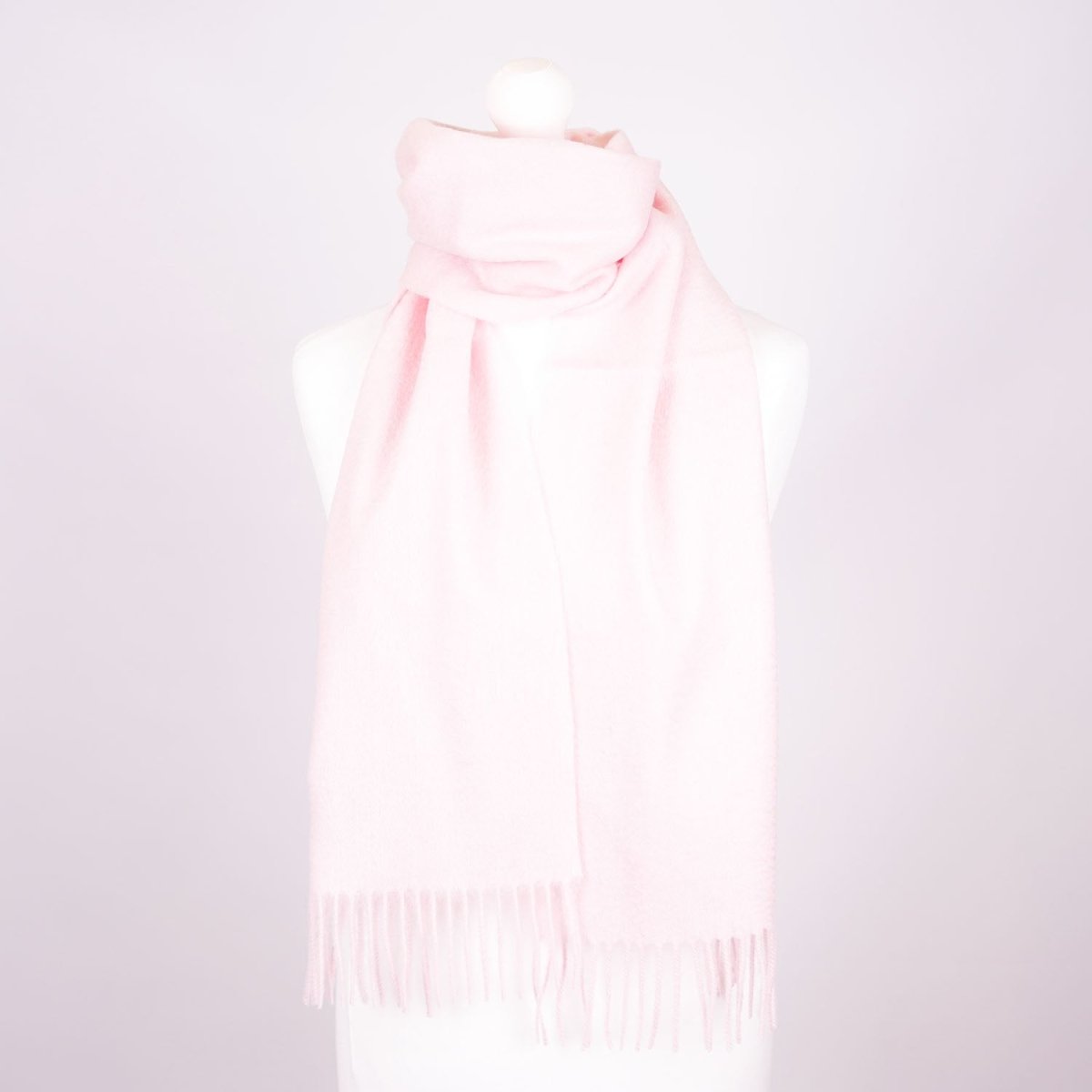 Edinburgh 100% Lambswool Scarf – Premium Soft Wool Wrap - LIGHT PINK