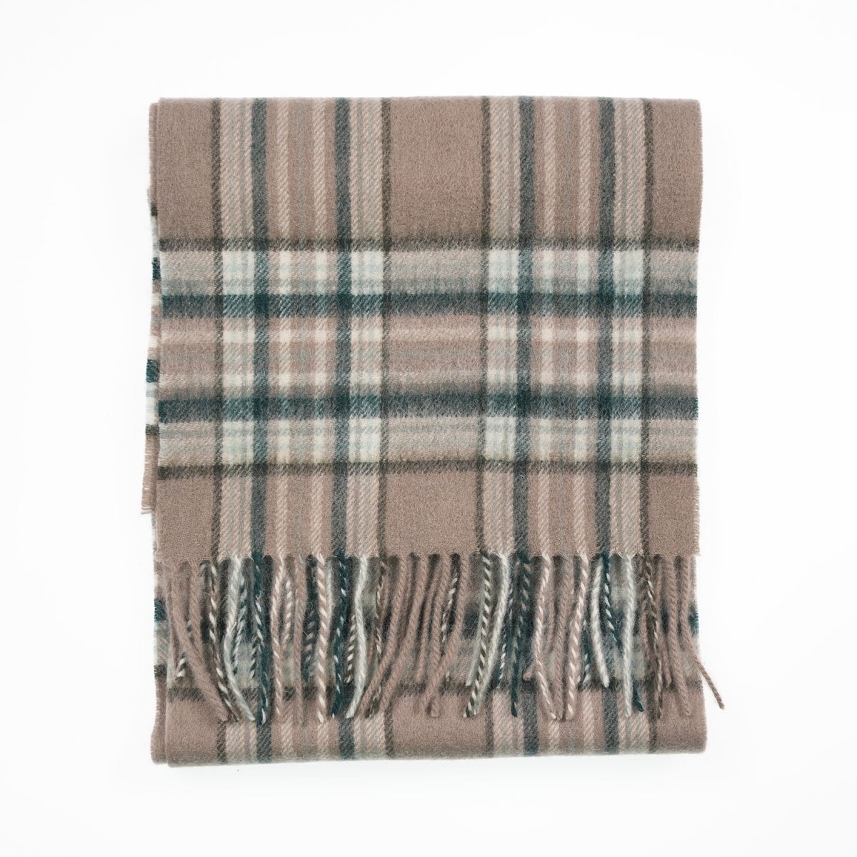 Edinburgh 100% Lambswool Scarf – Premium Soft Wool Wrap - ROYAL STEWART VINTAGE PINK