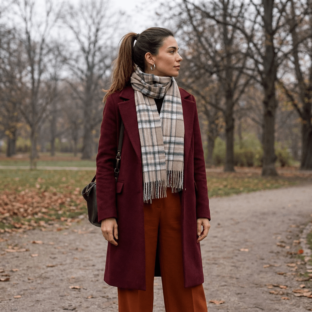 Edinburgh 100% Lambswool Scarf – Premium Soft Wool Wrap - ROYAL STEWART VINTAGE PINK
