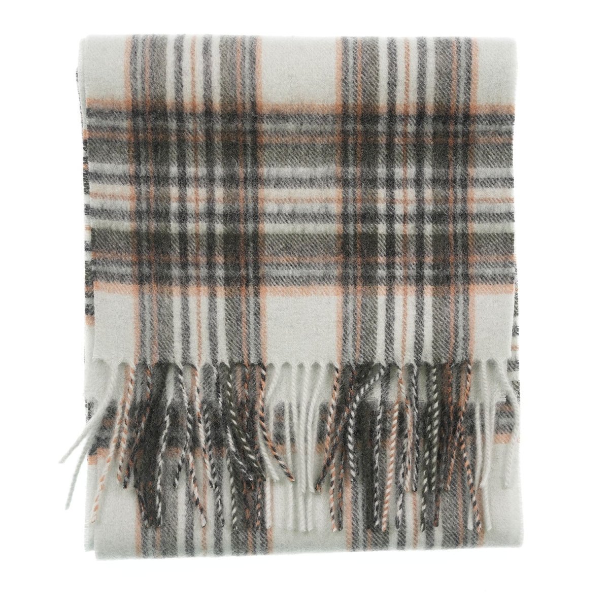 Edinburgh 100% Lambswool Scarf – Premium Soft Wool Wrap - ROYAL STEWART VINTAGE DUCK EGG