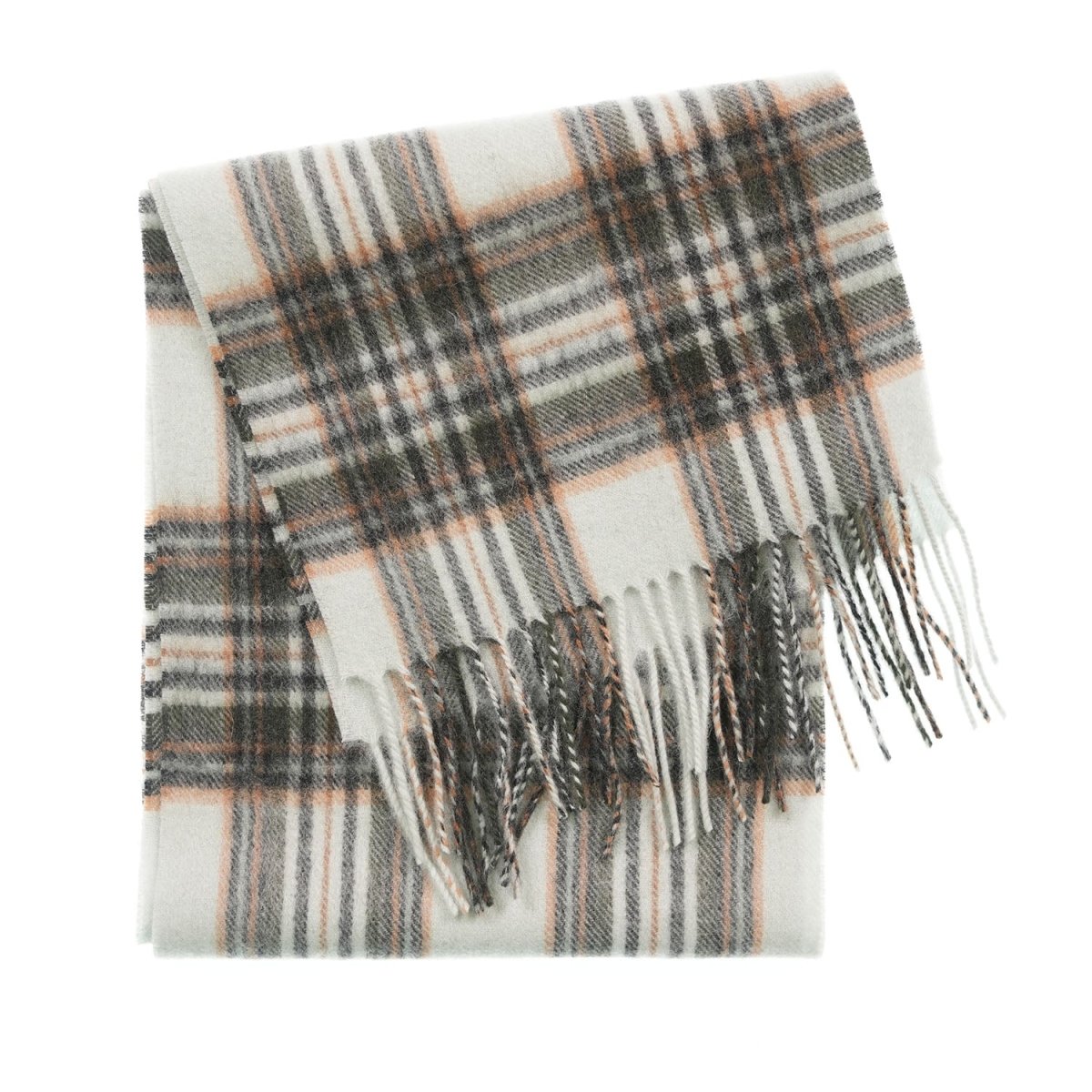 Edinburgh 100% Lambswool Scarf – Premium Soft Wool Wrap - ROYAL STEWART VINTAGE DUCK EGG