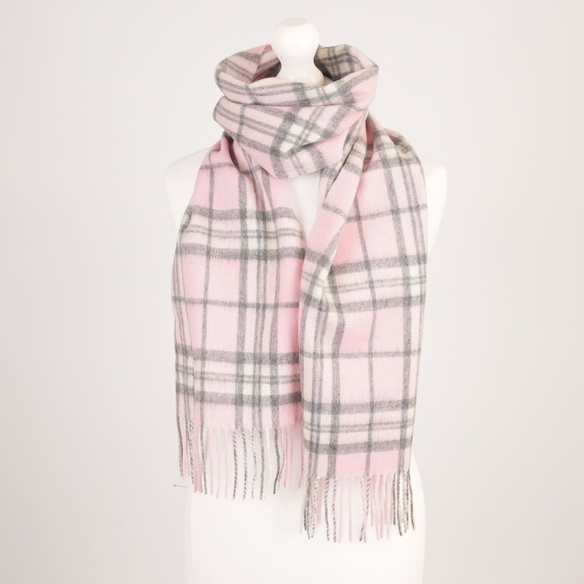 Edinburgh 100% Lambswool Scarf – Premium Soft Wool Wrap - THOMSON PALE PINK