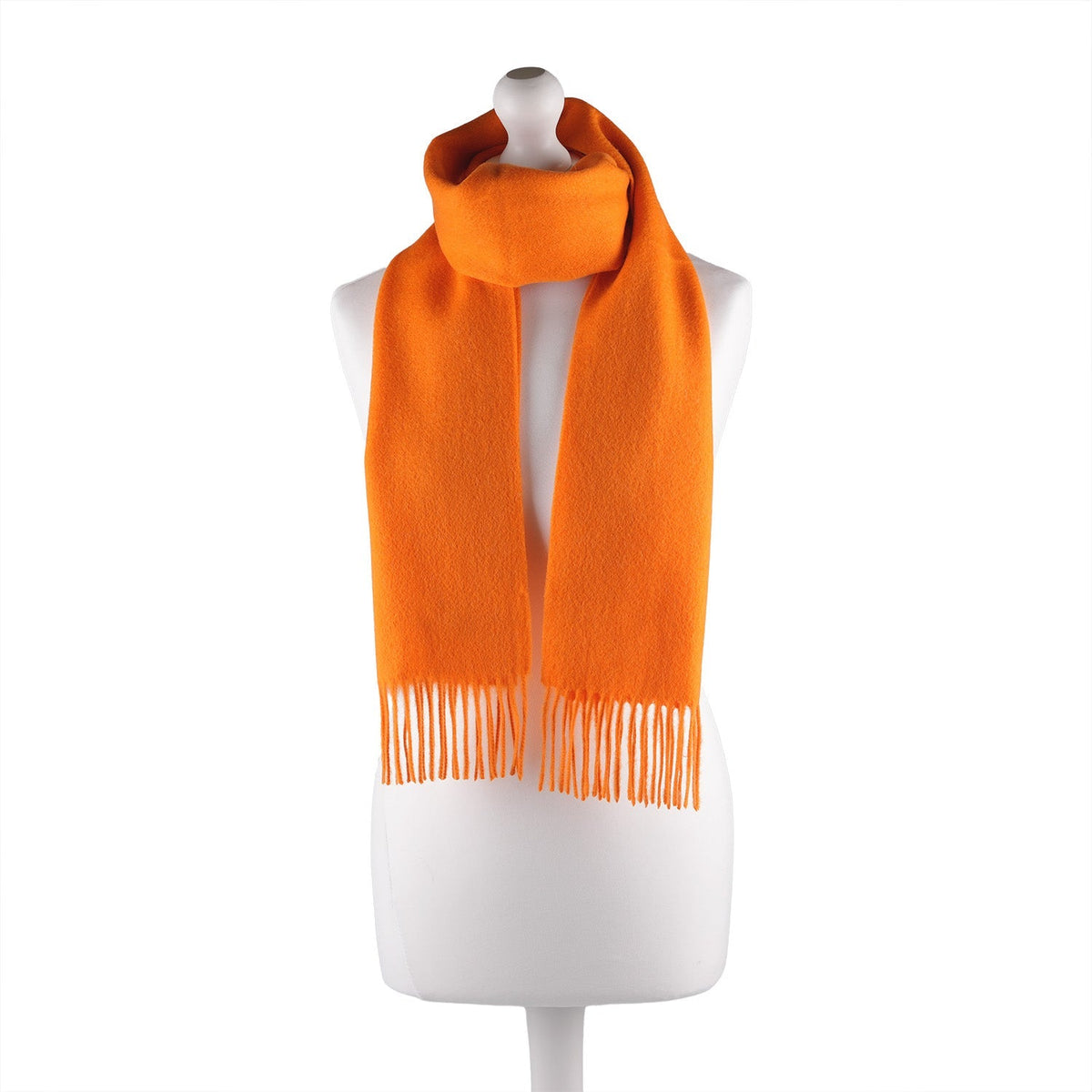 Edinburgh 100% Lambswool Tartan Scarf Bright Marigold
