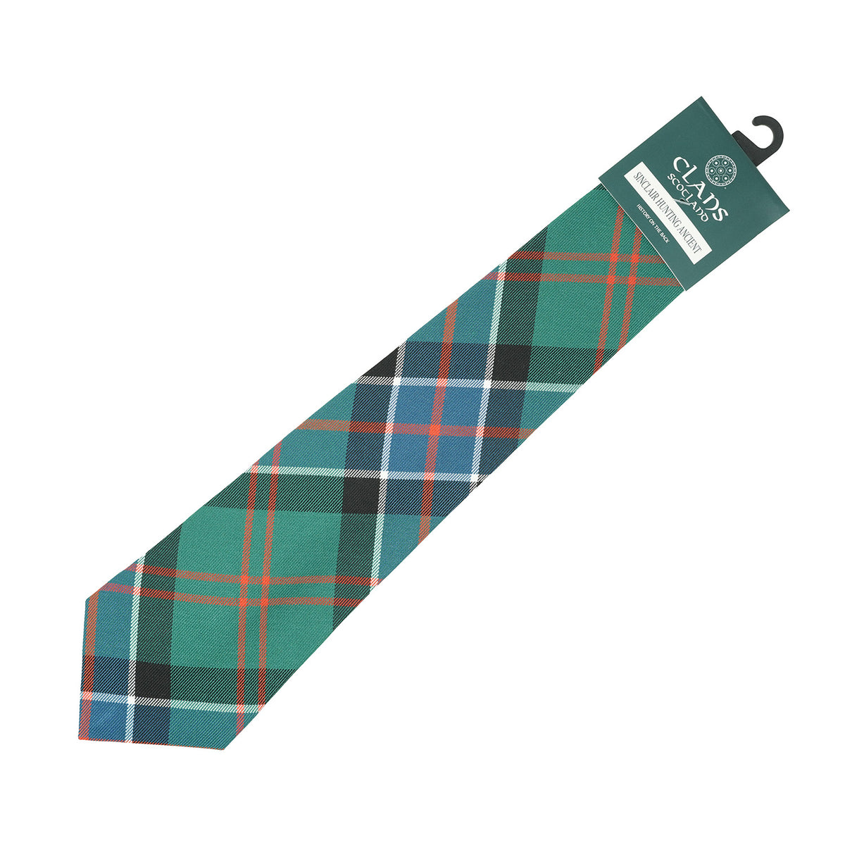 Traditional Scottish Clan Tartan Tie – Traditional Plaid Necktie - SINCLAIR HUNTING ANCIENT
