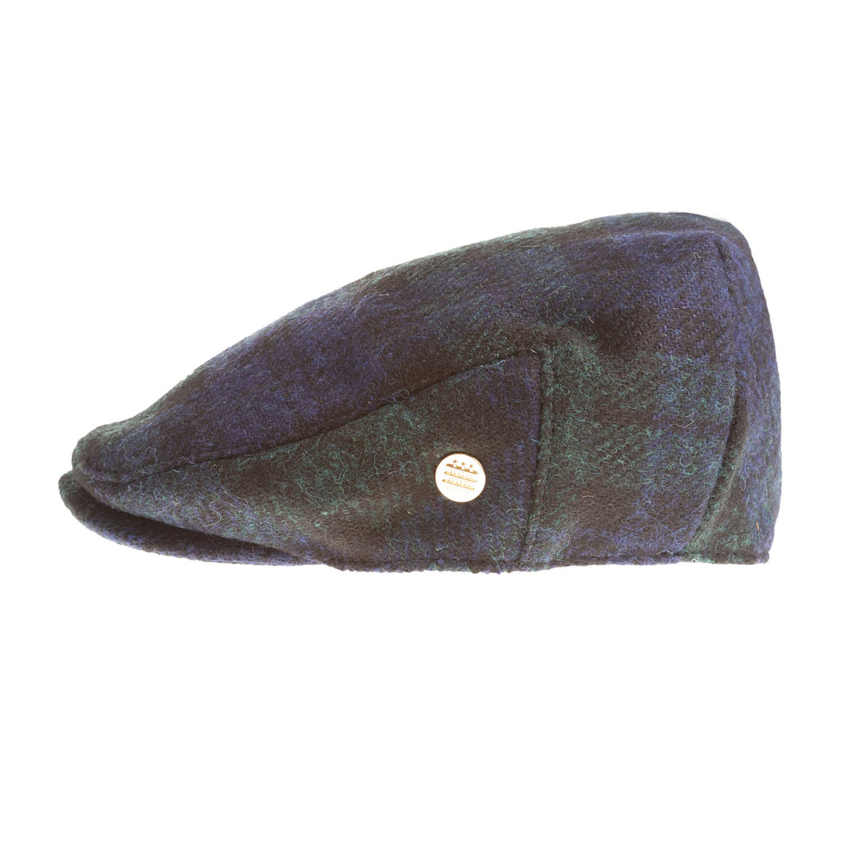 Heddle & Reed Tartan Harris Tweed® Flat Cap Black Watch