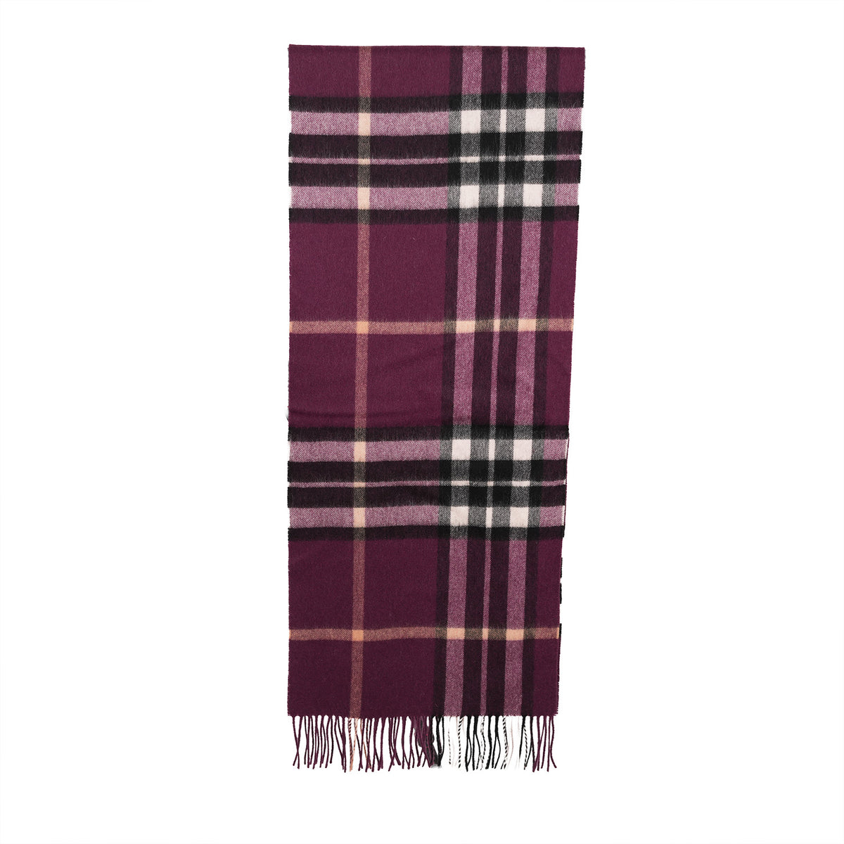 Heritage of Scotland 100% Lambswool Wide Scarf Soft Unisex Winter Wrap - Tartan & Check Designs - Enlarged Off Scotty Thom Cabernet
