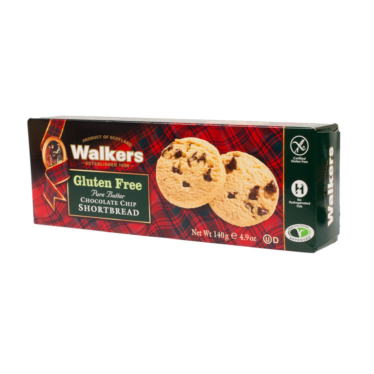 Walkers Chocolate Chip Shortbread Gluten Free Tartan Weaving Mill