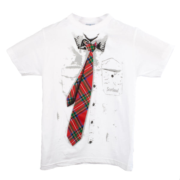 Stewart Royal Tie Kids T-Shirt White