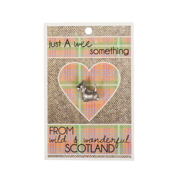 Scottie Dog Pin With A Wee Something Card