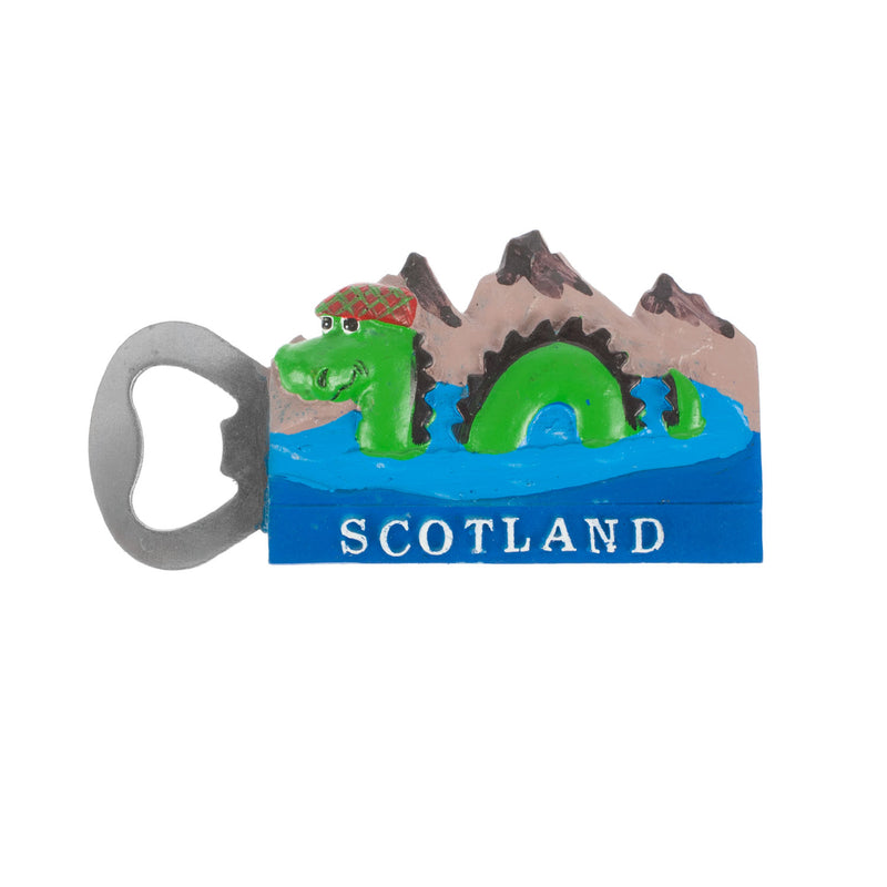Resin Bottle Open Magnet Nessie/Scotland