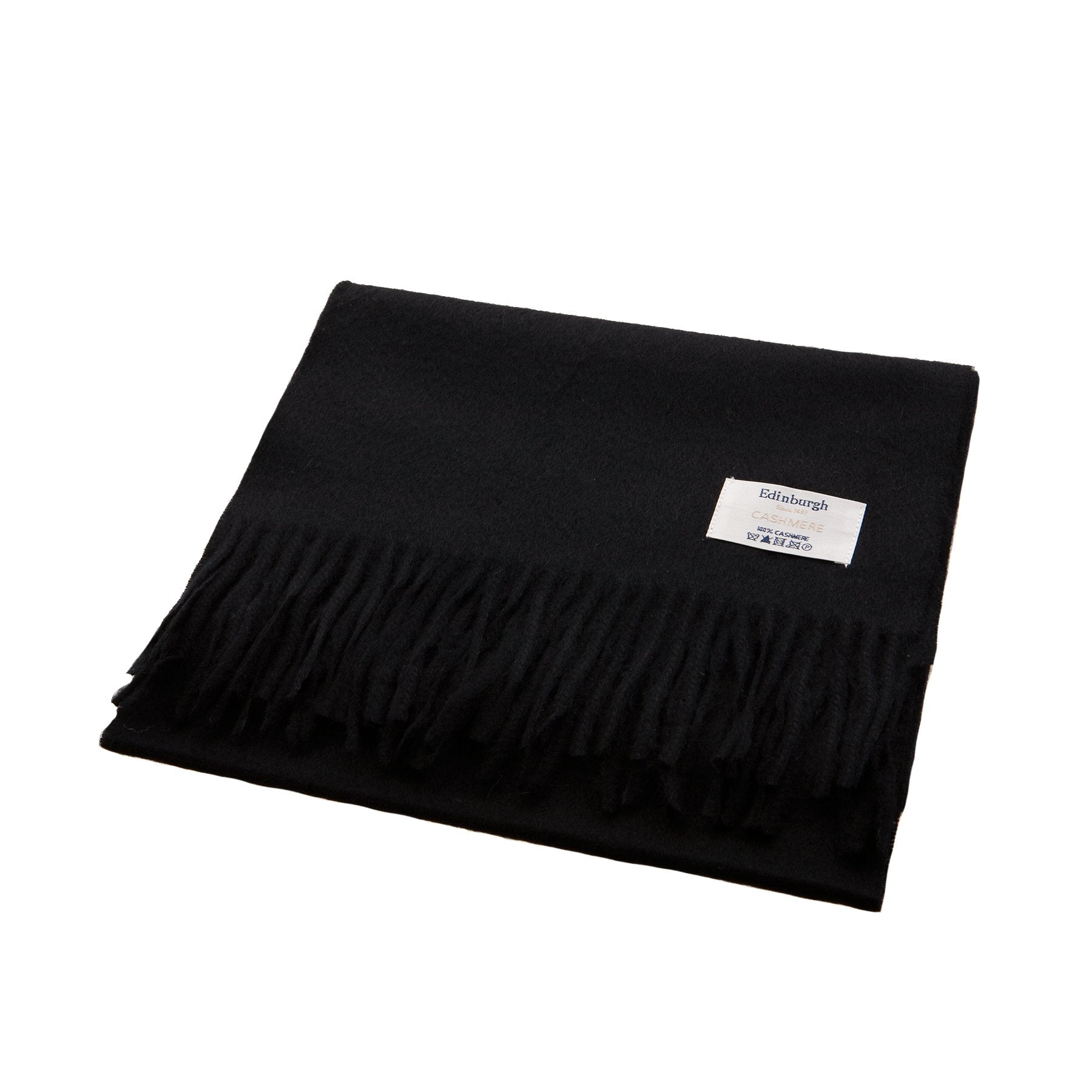 Edinburgh Cashmere Scarf Black