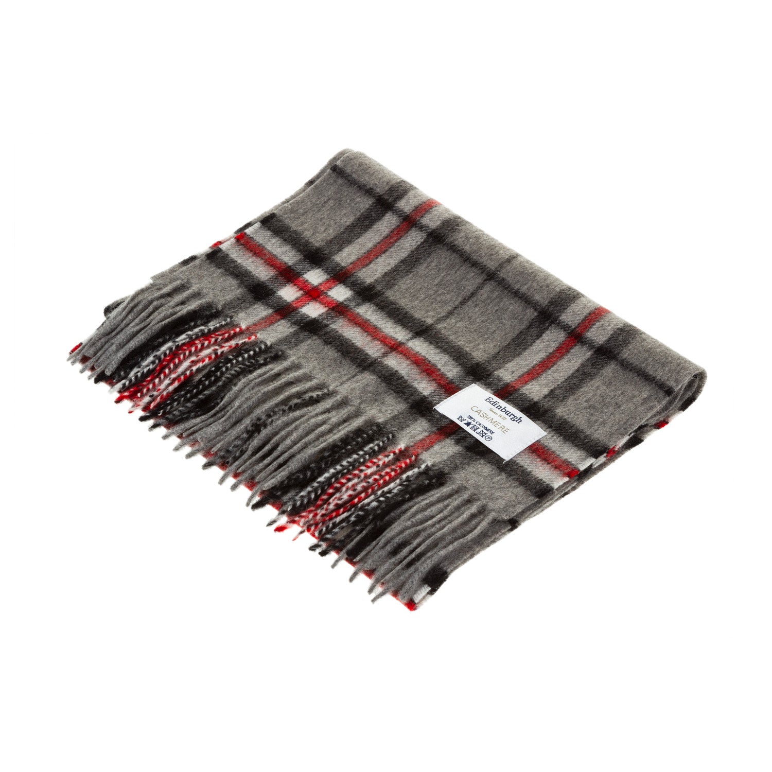 Edinburgh Cashmere Scarf Thomson Grey