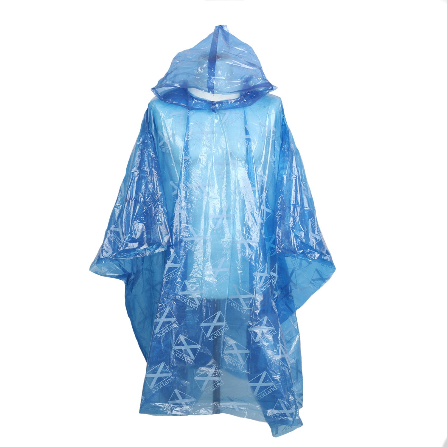 Unisex Scotland Flag Showerproof Poncho