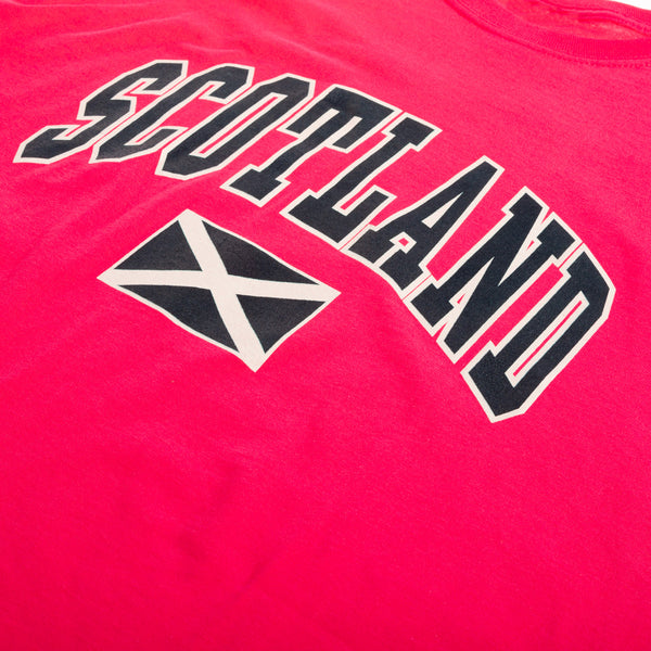 (D) Scotland Harvard Print T/Shirt Heliconia
