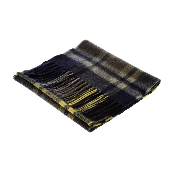 100% Cashmere Scarf Made In Scotland Amplified Navy