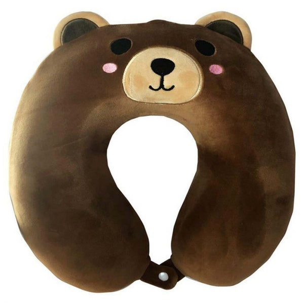 Relaxeazzz Bear Plush Travel Pillow