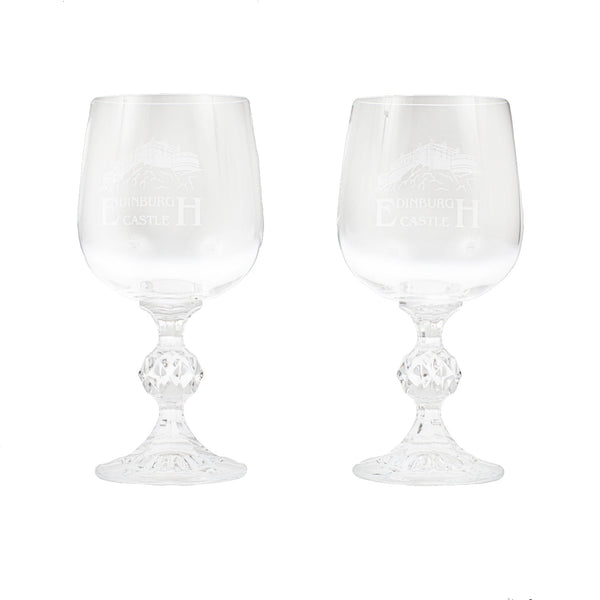 Special Value - Edinburgh Castle -  Wine Glasses