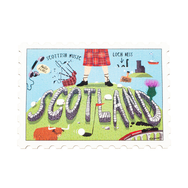 Post Stamp Fridge Magnet 17-Sco