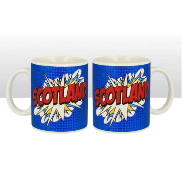 Scotland Pop Art Glitter Mug 11Oz