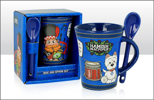 Hamish Macpiper Large Mug & Spoon Set