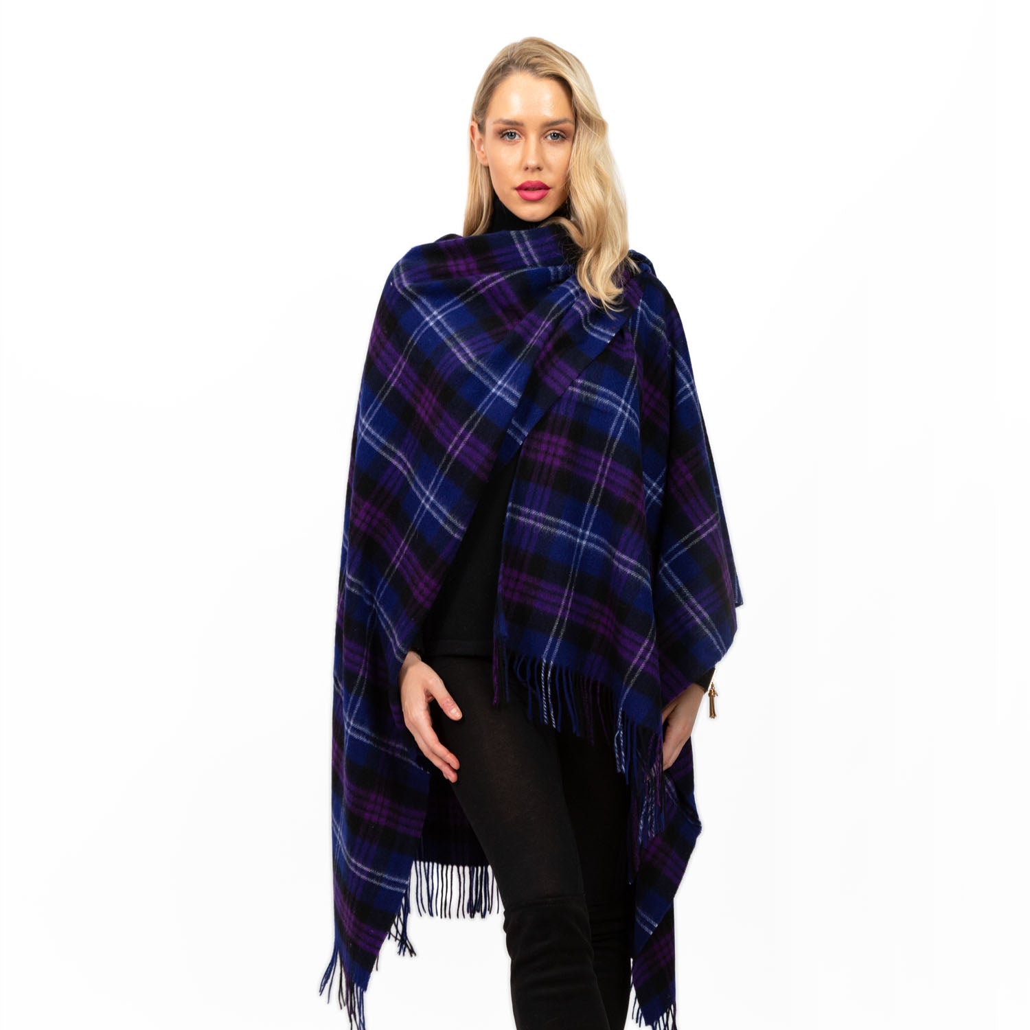 Edinburgh Lambswool Long Tartan Cape Heritage Of Scotland