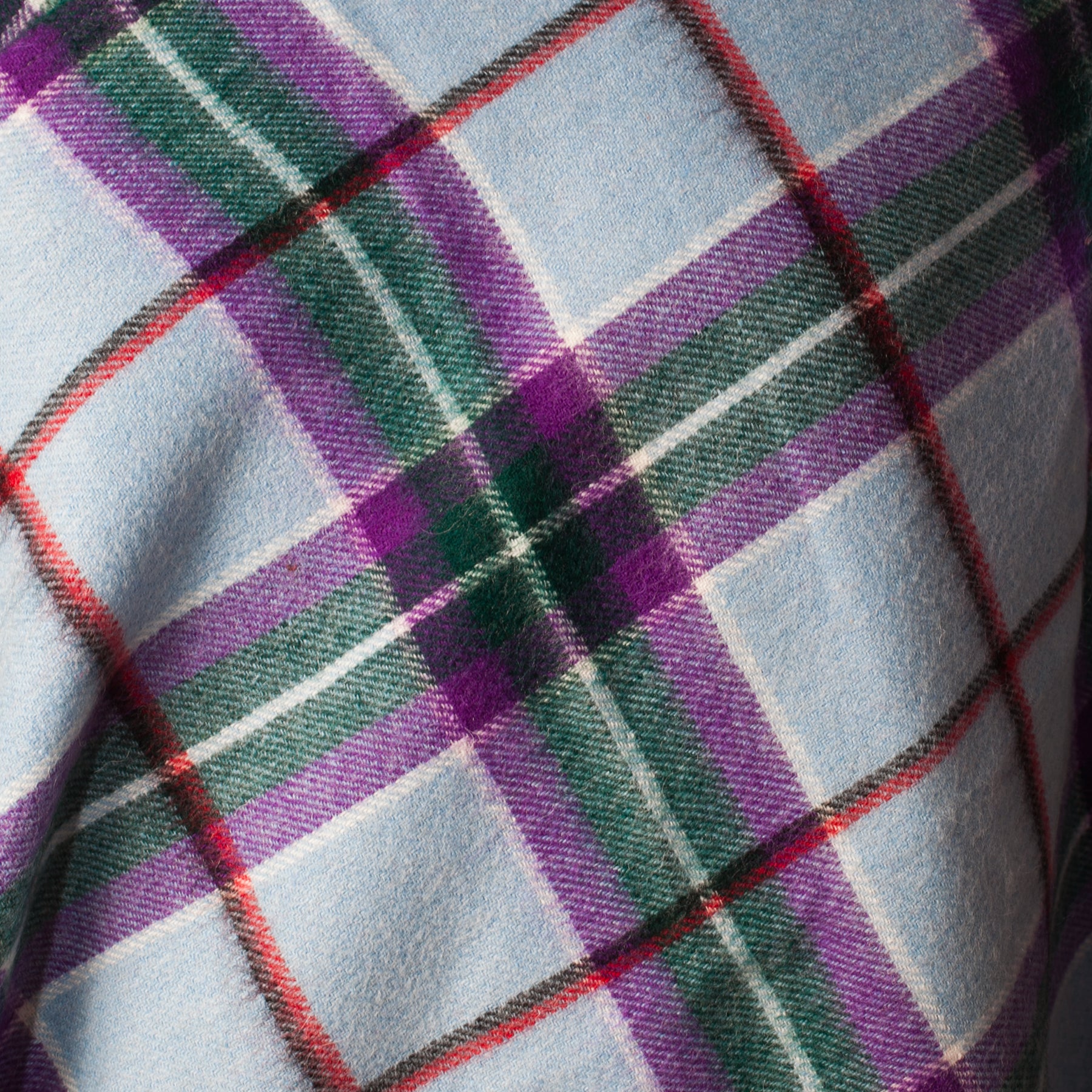 World Peace Tartan Lambswool Long Cape