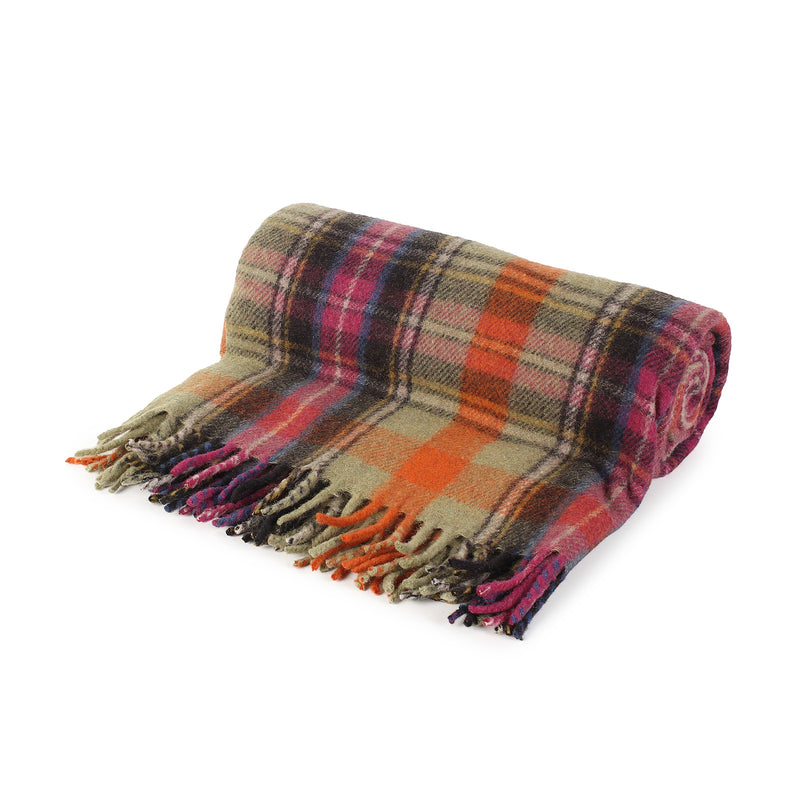 Recycled Wool Tartan Blanket Throw Bruce Of Kinnaird Tartan Weaving Mill
