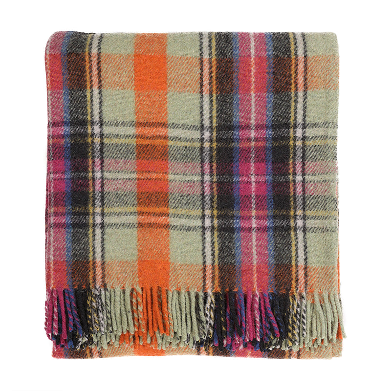 Recycled Wool Tartan Blanket Throw Bruce Of Kinnaird – Tartan Weaving Mill