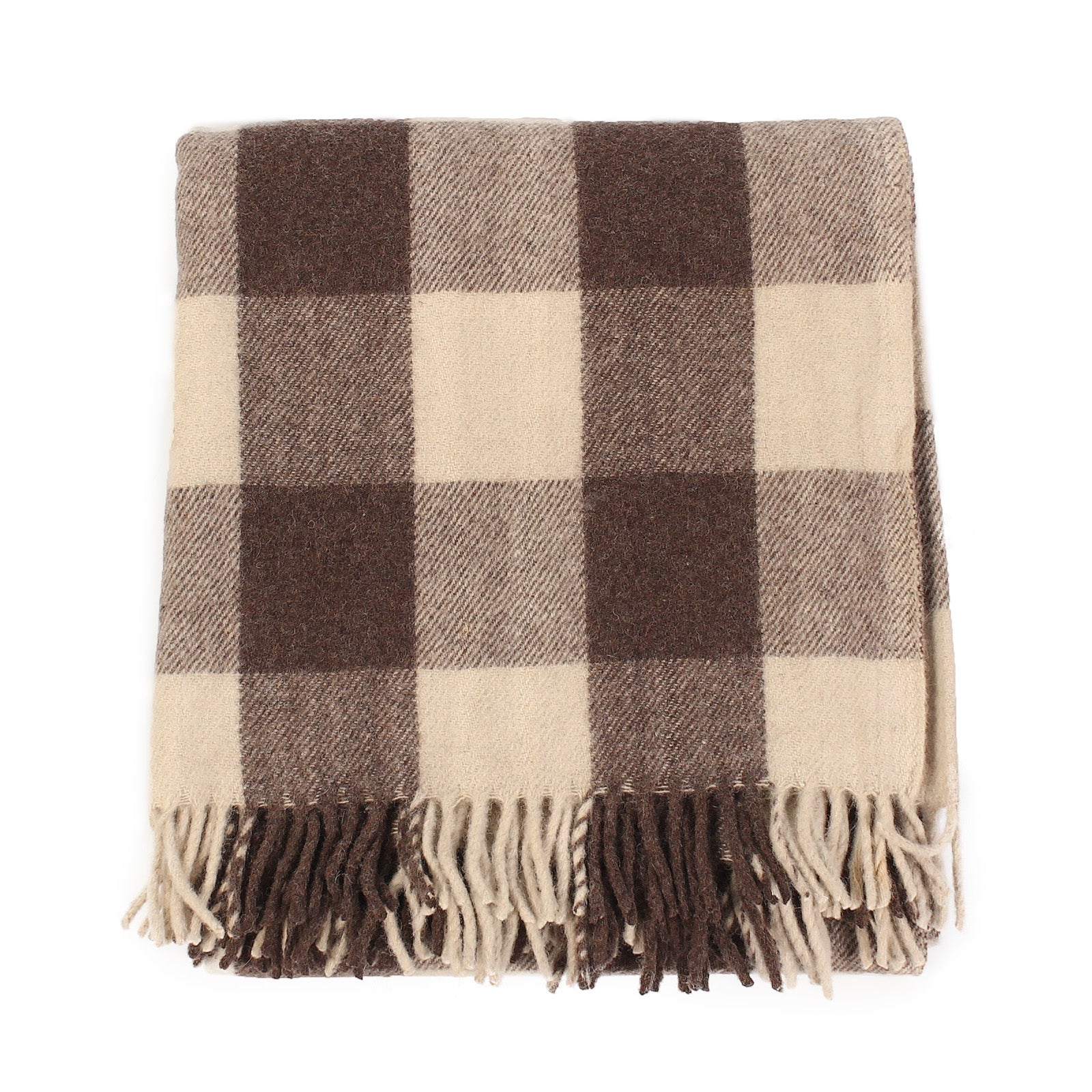Recycled Wool Tartan Blanket Throw Jacob