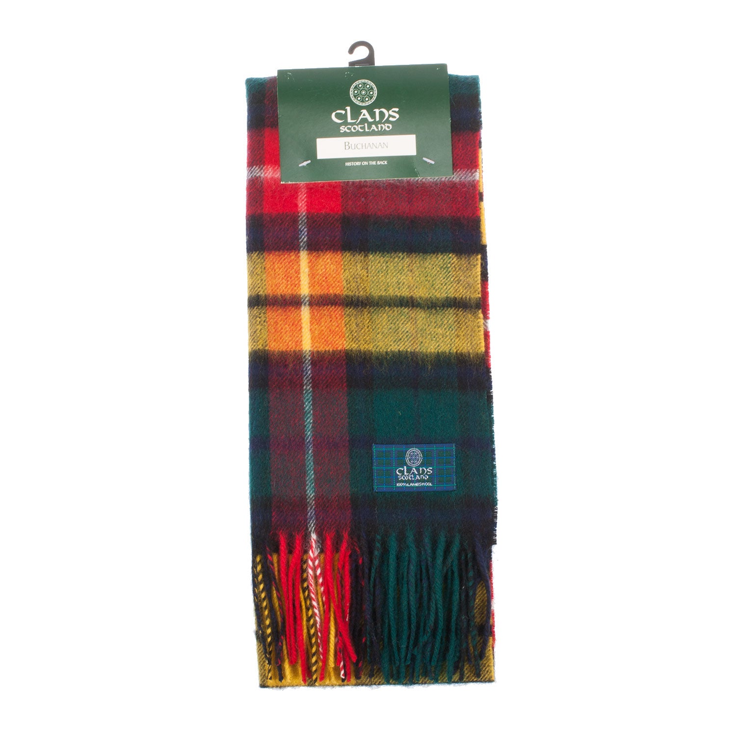 Lambswool Scottish Tartan Clan Scarf Buchanan Modern