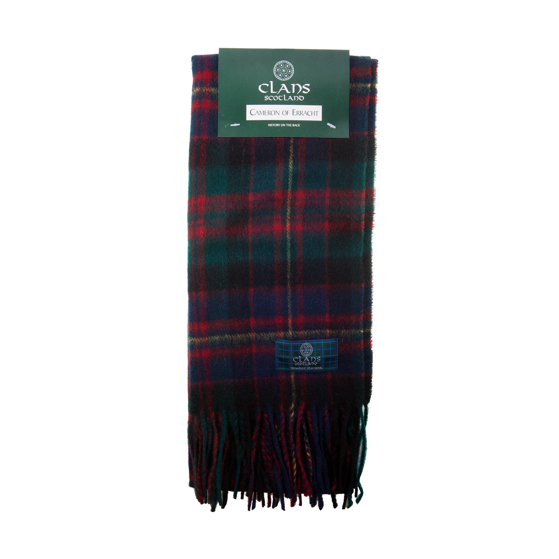 Lambswool Scottish Tartan Clan Scarf Cameron Of Erracht