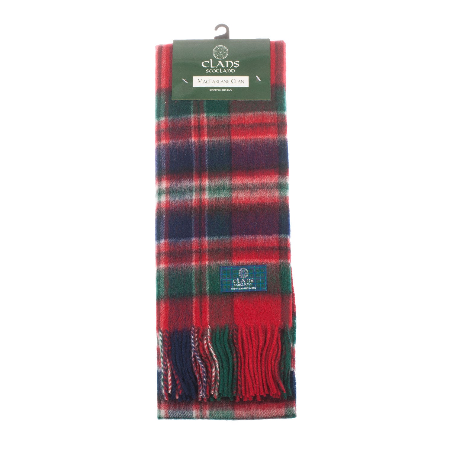 Lambswool Scottish Tartan Clan Scarf Macfarlane Clan