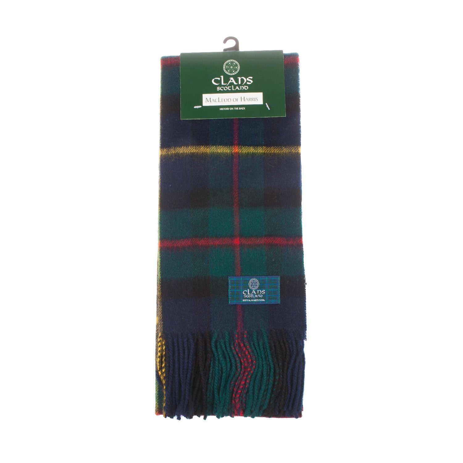 Lambswool Scottish Tartan Clan Scarf Macleod Of Harris