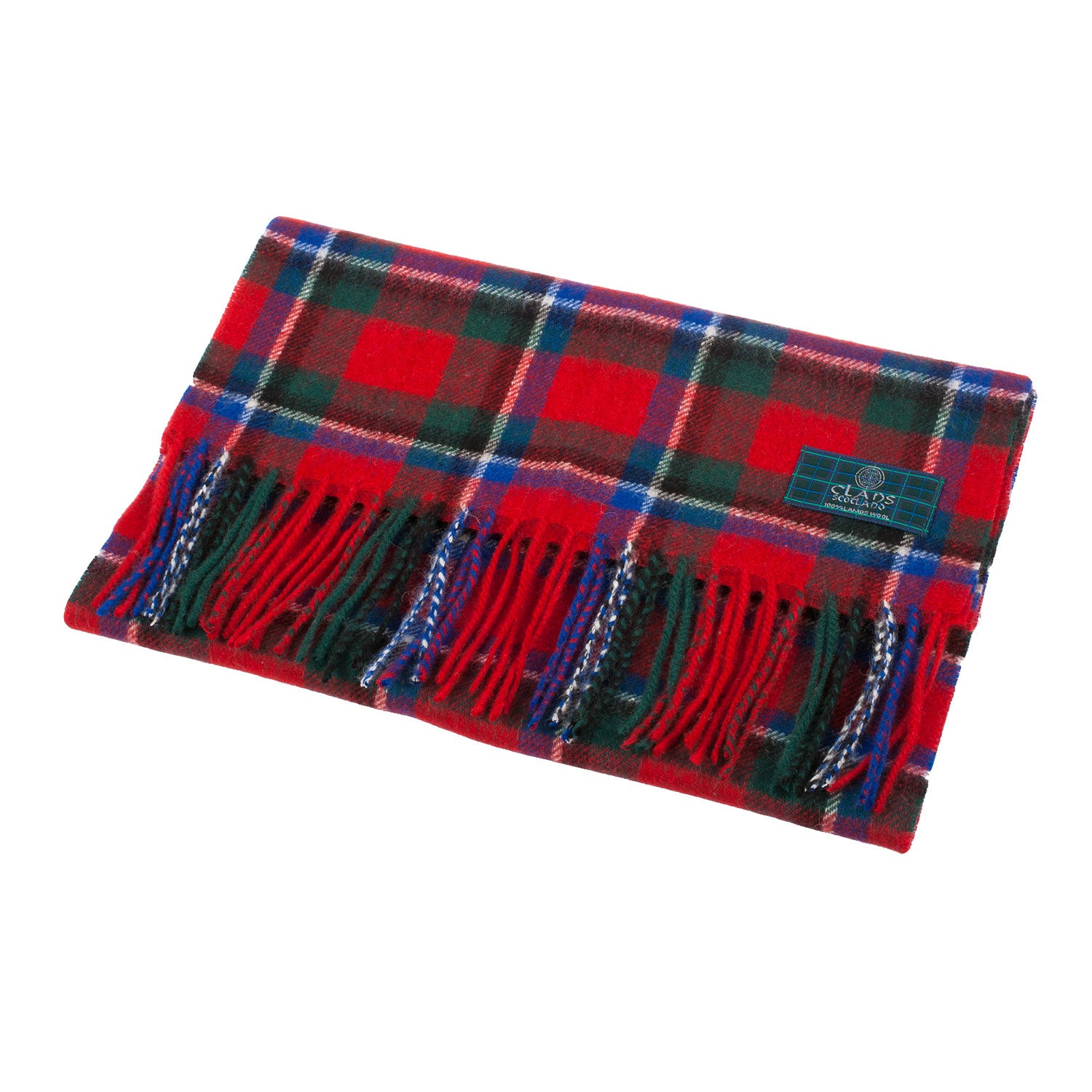 Lambswool Scottish Tartan Clan Scarf Sinclair Red