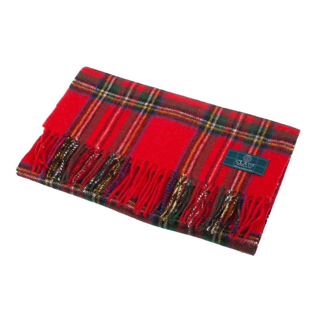 Lambswool Scottish Tartan Clan Scarf Stewart Royal – Tartan Weaving Mill
