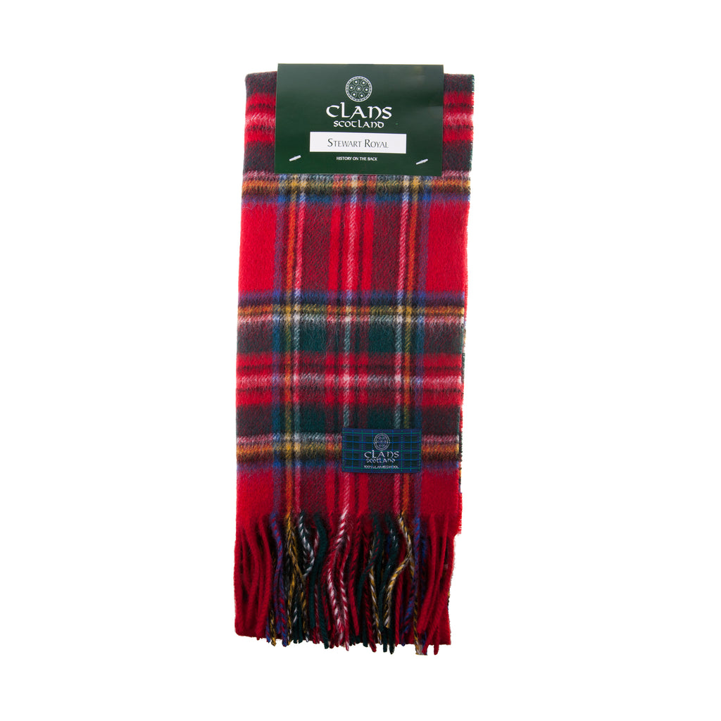 Lambswool Scottish Tartan Clan Scarf Stewart Royal – Tartan Weaving Mill