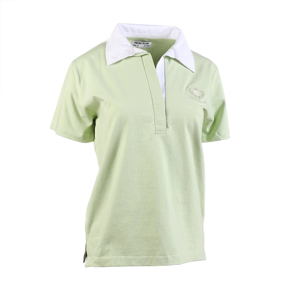 Ladies S/S Stretch Rugby Top Pistachio